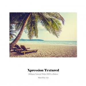 Xpression Textured Paper | 300gsm Natural White | 100% Cellulose | Matt Fine Art
